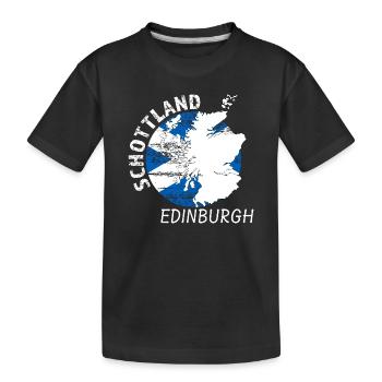 Edimbourg - T-shirt bio Premium Enfant - noir - Devant