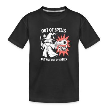 Hors de sorts mais pas de coquilles - Cool Wizard - T-shirt bio Premium Enfant - noir - Devant