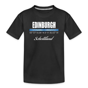 Edimbourg - T-shirt bio Premium Enfant - noir - Devant