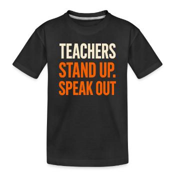 Sympathie anti-harcèlement, Lève-toi - T-shirt bio Premium Enfant - noir - Devant