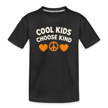 Sympathie anti-harcèlement, Lève-toi - T-shirt bio Premium Enfant - noir - Devant