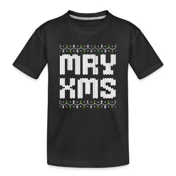 Joyeux Noël MRY XMS Moche de Noël - T-shirt bio Premium Enfant - noir - Devant