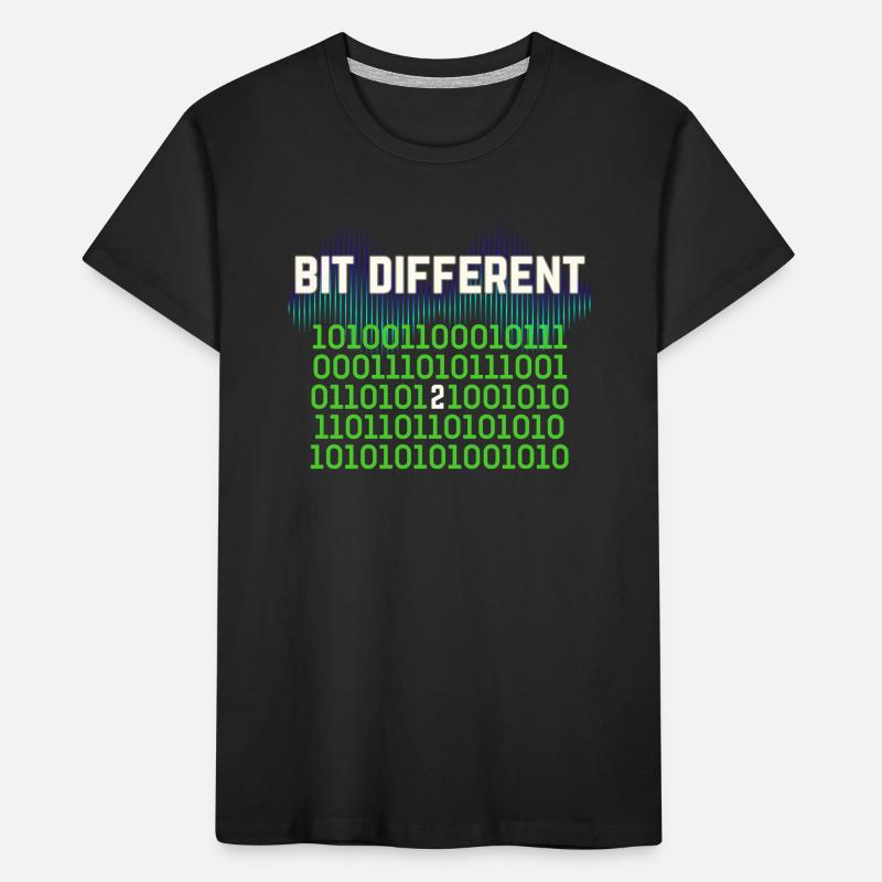 Bit Different - Nerdy Binary Error Design Kids' Premium Organic T-Shirt