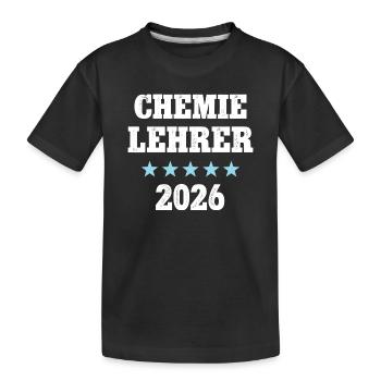 Professeur de chimie 2026 Professeur de chimie Professeur de chimie Professeur de chimie - T-shirt bio Premium Enfant - noir - Devant