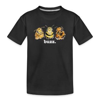 Bourdonnement des abeilles – Bourdonnement drôle pour les amateurs d’abeilles - T-shirt bio Premium Enfant - noir - Devant