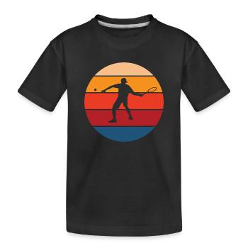 tennis - T-shirt bio Premium Enfant - noir - Devant