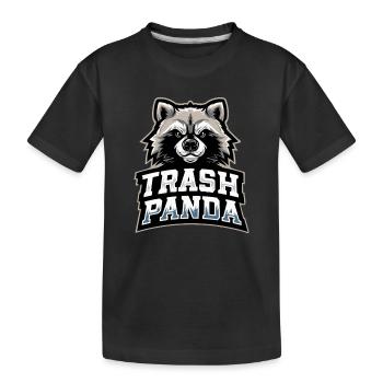 Emblème du Panda Trash Panda - T-shirt bio Premium Enfant - noir - Devant