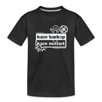 Pas de soutien, pas de pitié - art phonétique - T-shirt bio Premium Enfant - noir - Devant