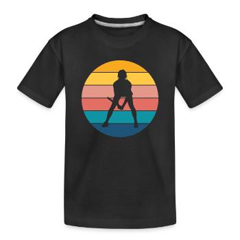tennis - T-shirt bio Premium Enfant - noir - Devant