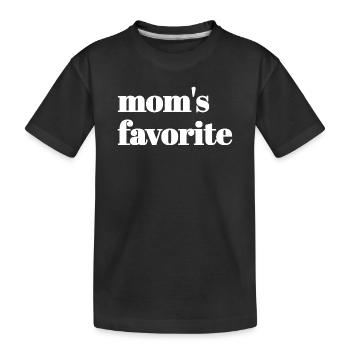 Texte préféré uniquement de maman - T-shirt bio Premium Enfant - noir - Devant