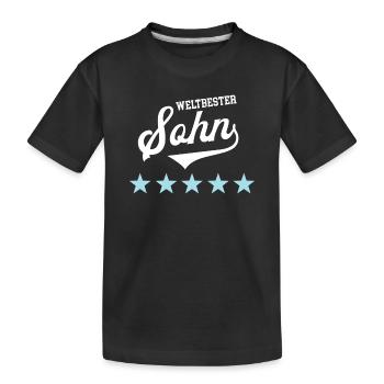 Fils Enfants Fils Préférés Fils Fils Meilleurs Fils - T-shirt bio Premium Enfant - noir - Devant