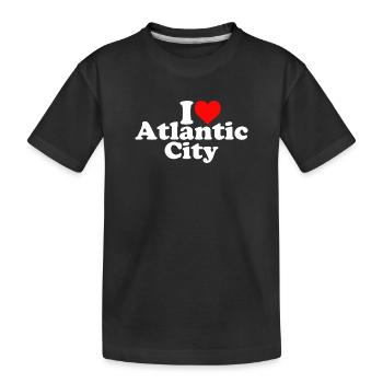 J’adore Atlantic City - USA - New Jersey - Amérique - T-shirt bio Premium Enfant - noir - Devant