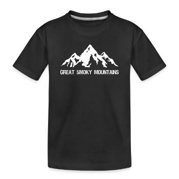 Grandes Montagnes Fumantes Montagne Fumante - T-shirt bio Premium Enfant - noir - Devant