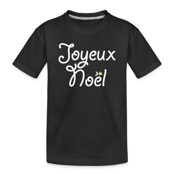 Joyeux Noël - T-shirt bio Premium Enfant - noir - Devant