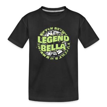 Bella als Frau - Kinder Premium Bio T-Shirt - Schwarz - Vorne
