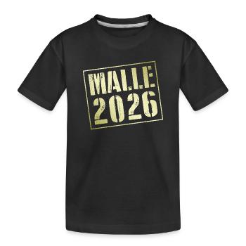 Malle 2026 - Kids' Premium Organic T-Shirt - black - Front