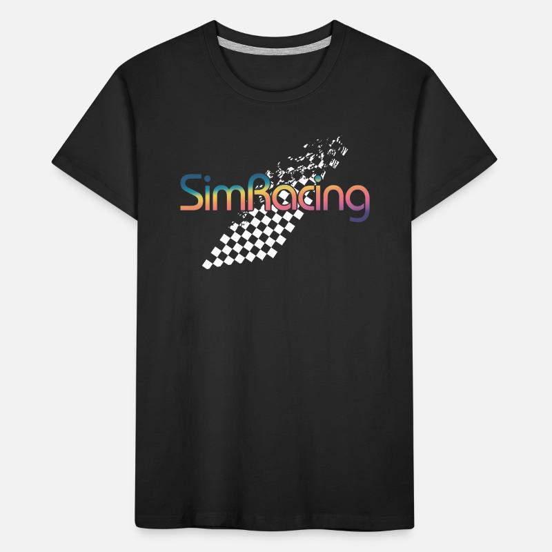 SimRacing Gradient Logo Kids' Premium Organic T-Shirt