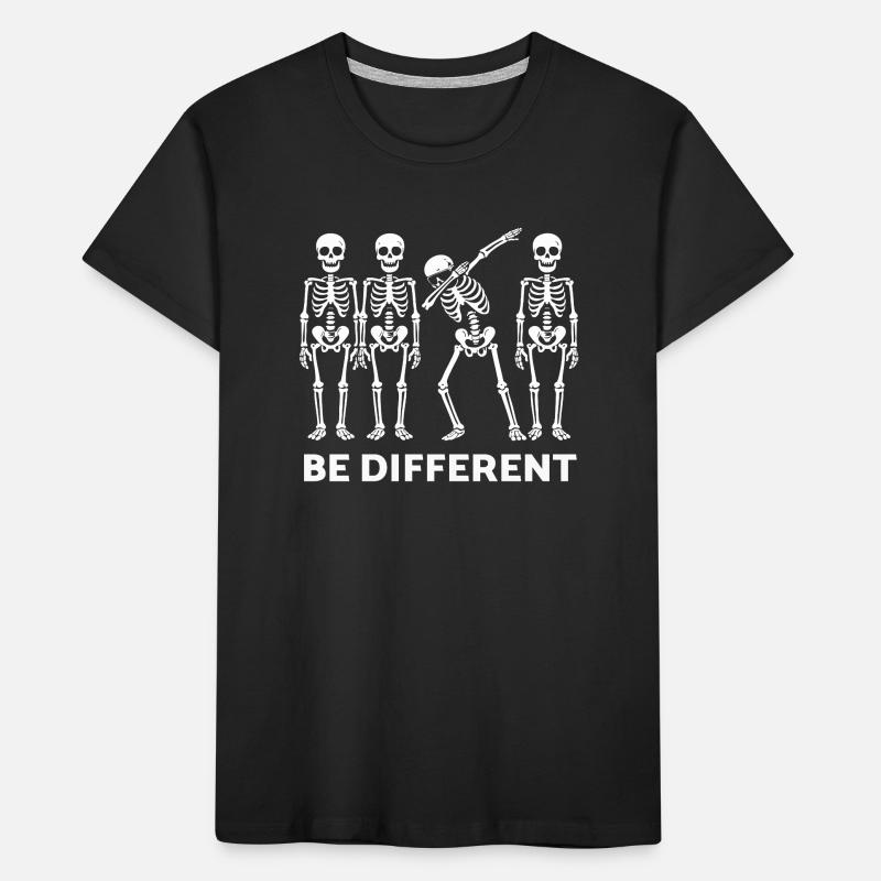 Be Different Skeleton Statement Kinder Premium Bio T-Shirt