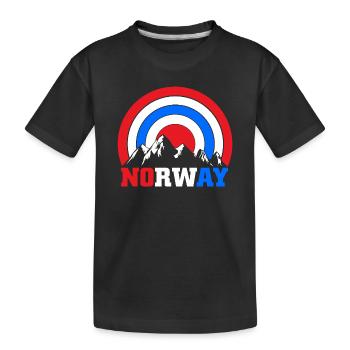 Norwegen Oslo Skandinavien Norweger - Kinder Premium Bio T-Shirt - Schwarz - Vorne