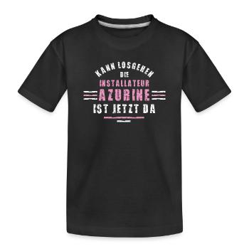 Installer Trainee Training Apprenticeship Trainee Women - Kids' Premium Organic T-Shirt - black - Front