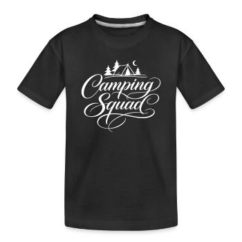 Tente de camping - T-shirt bio Premium Enfant - noir - Devant
