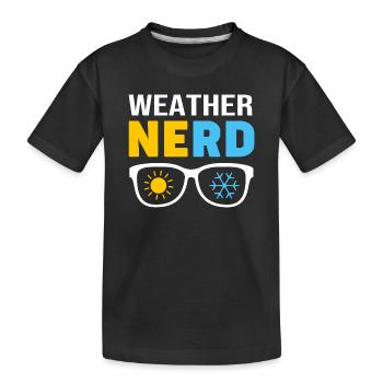 Météorologue Tornade en météorologie - T-shirt bio Premium Enfant - noir - Devant