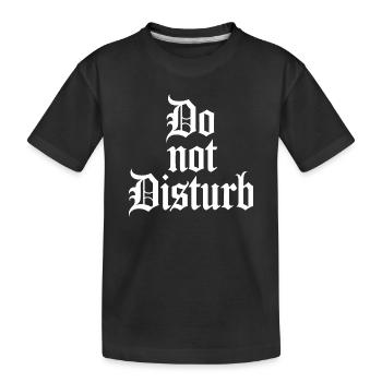 Ne dérangez pas le paresseux antisocial - T-shirt bio Premium Enfant - noir - Devant