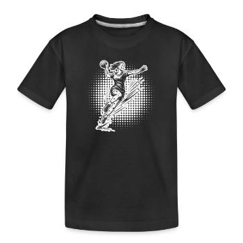Handball Stil für jeden Anlass fuer Frauen - Kinder Premium Bio T-Shirt - Schwarz - Vorne