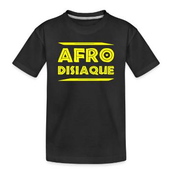AFRO-DISIAQUE! - Kids' Premium Organic T-Shirt - black - Front