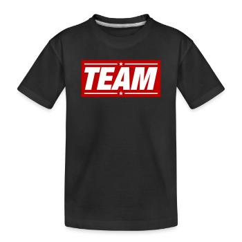 Conception d’équipe - T-shirt bio Premium Enfant - noir - Devant
