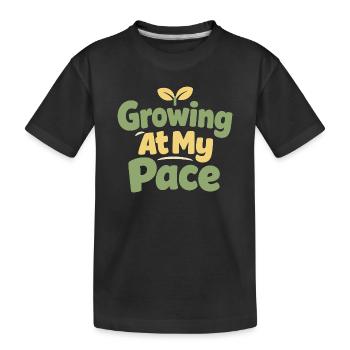 Identité parentale douce, lente - T-shirt bio Premium Enfant - noir - Devant