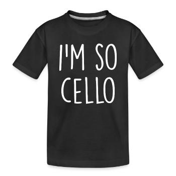 Violoncelle - T-shirt bio Premium Enfant - noir - Devant