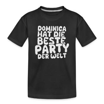 Dominica as a holiday destination - Kids' Premium Organic T-Shirt - black - Front