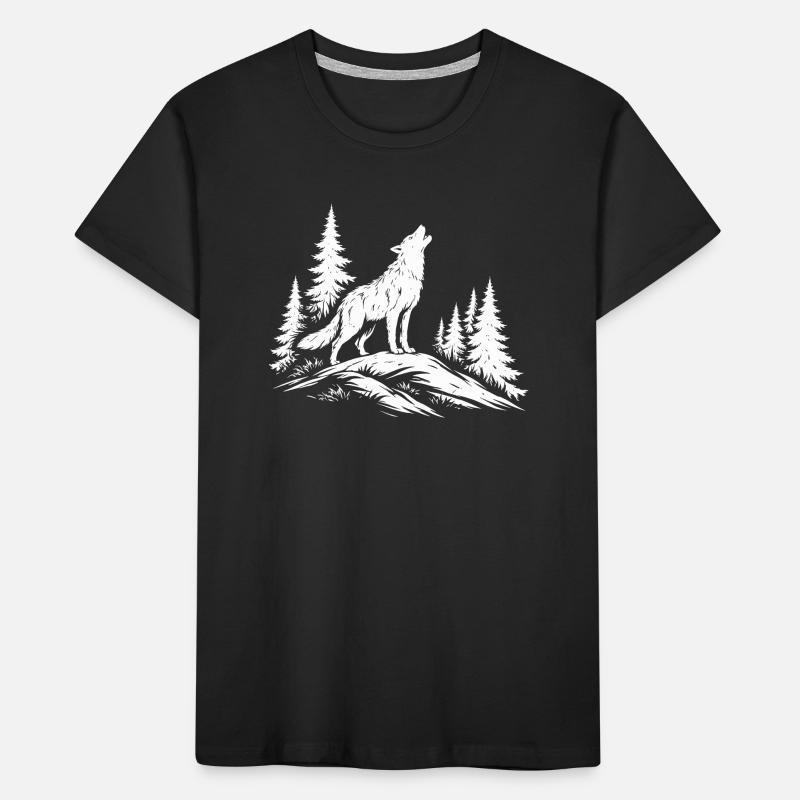 howling wolf Kids' Premium Organic T-Shirt