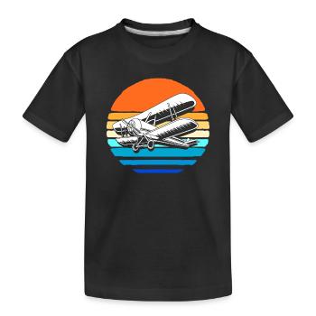 Avion modèle modèle - T-shirt bio Premium Enfant - noir - Devant
