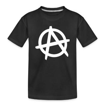 Le père couché « Anarchie » - T-shirt bio Premium Enfant - noir - Devant