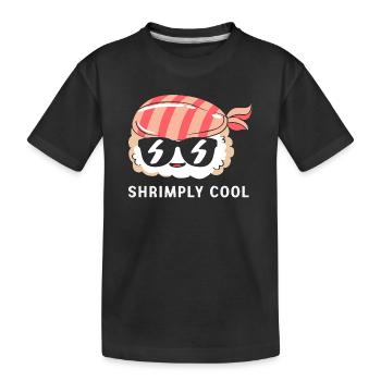 crevette - T-shirt bio Premium Enfant - noir - Devant