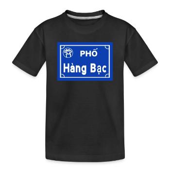 silberstraase in hanoi Vietnam  - Kinder Premium Bio T-Shirt - Schwarz - Vorne