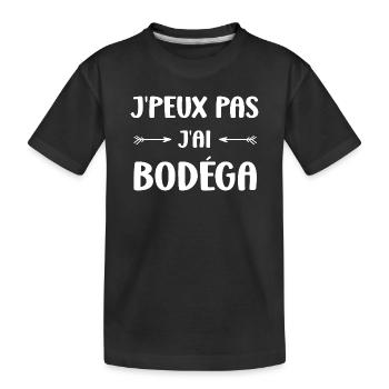 J'peux pas j'ai bodéga - T-shirt bio Premium Enfant - noir - Devant