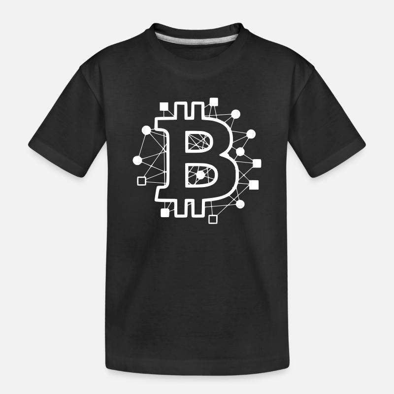 Bitcoin Board Circuit Tech Crypto - Kids' Premium Organic T-Shirt - black