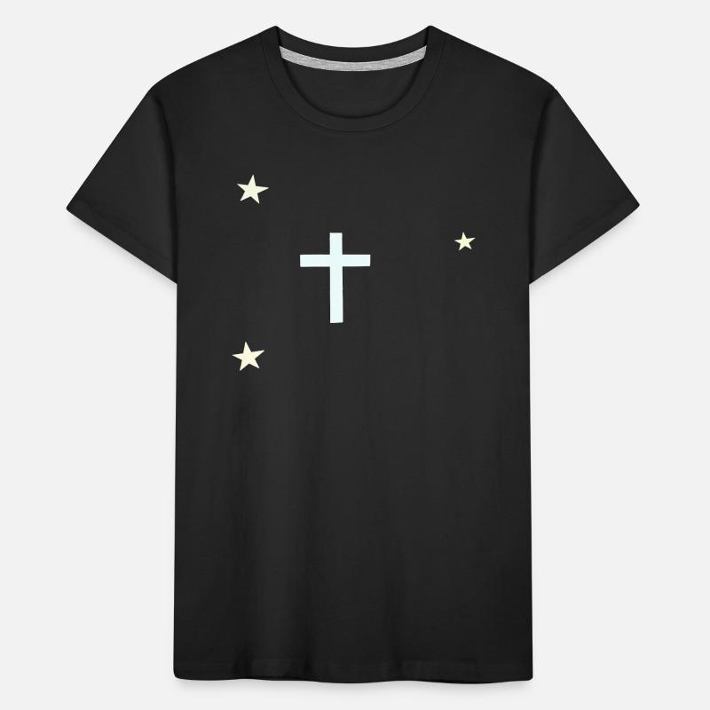Croix céleste avec étoiles T-shirt bio Premium Enfant