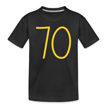 70 - Kids' Premium Organic T-Shirt - black - Front