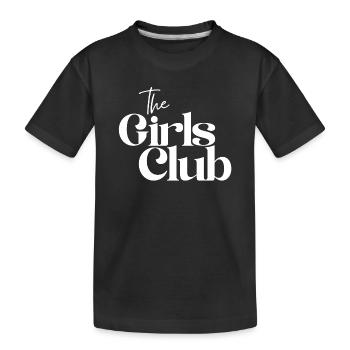 filles, soirée pyjama, girl power - T-shirt bio Premium Enfant - noir - Devant