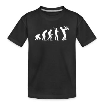 Évolution vers le saxophoniste Gift Music - T-shirt bio Premium Enfant - noir - Devant