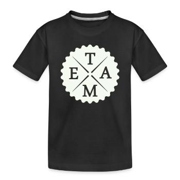 Équipe - T-shirt bio Premium Enfant - noir - Devant