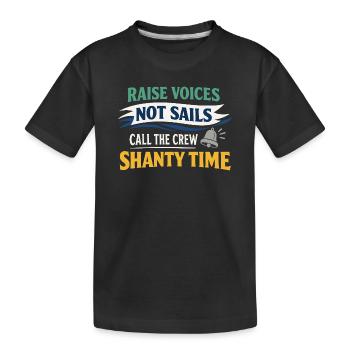 Communauté de musique folk Shanty Crew - T-shirt bio Premium Enfant - noir - Devant