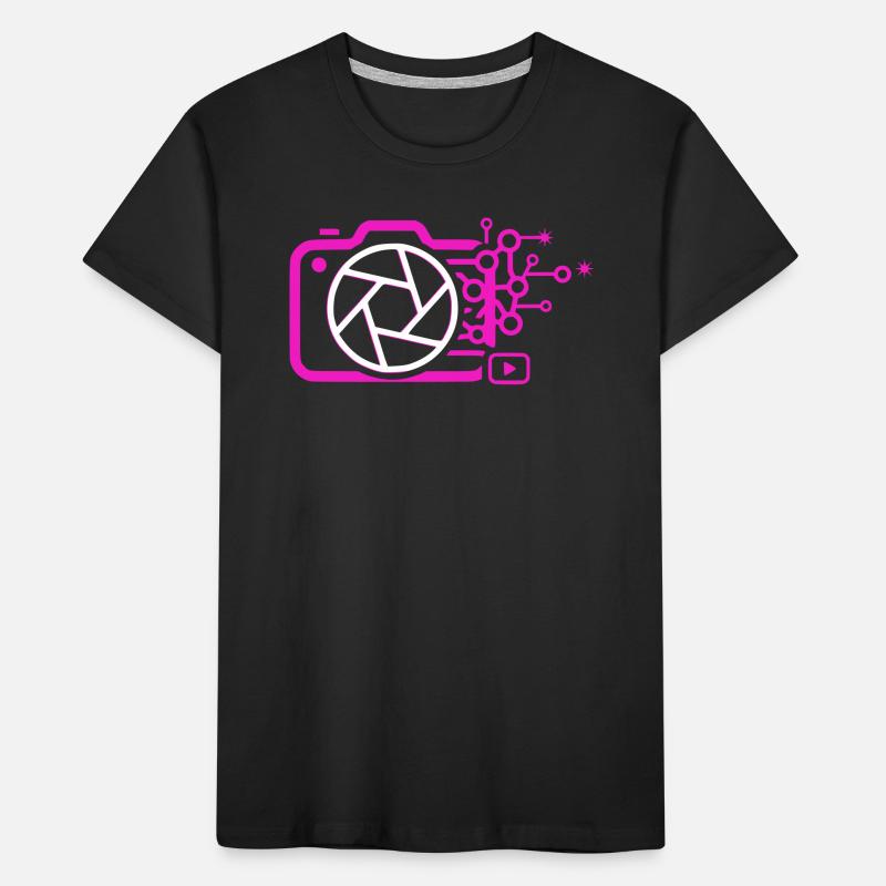 Digital Camera AI Art Tech Vector Kids' Premium Organic T-Shirt