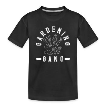 Jardinier Gang Jardinier Jardinier Jardinier - T-shirt bio Premium Enfant - noir - Devant