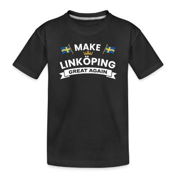 Linköping Une cohésion plus forte - T-shirt bio Premium Enfant - noir - Devant