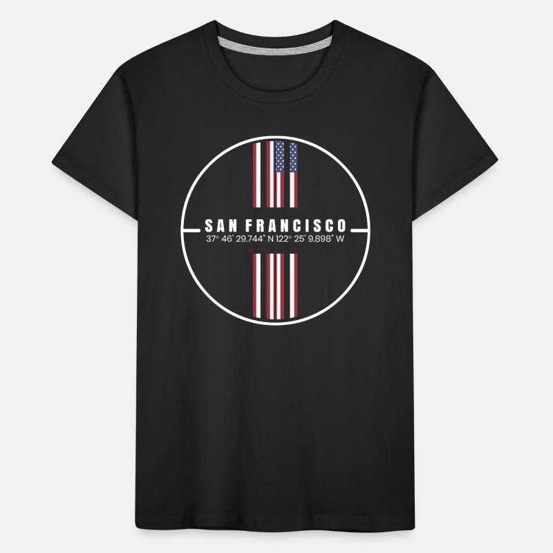 San Francisco Coordinates Kids' Premium Organic T-Shirt